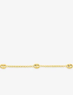 Bracelet fantaisie grain de café or jaune 375 ‰ SO OR
