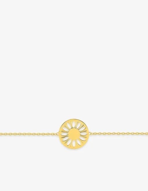 Bracelet fleur en plaqué or SO OR