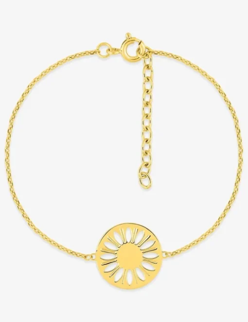 Bracelet fleur en plaqué or SO OR