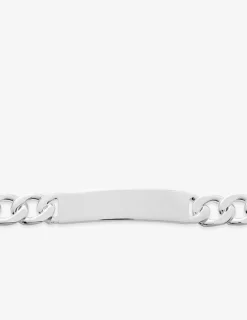 Bracelet gourmette identité en argent 925 ‰ poli SO OR