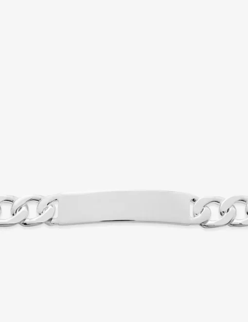 Bracelet gourmette identité en argent 925 ‰ poli SO OR