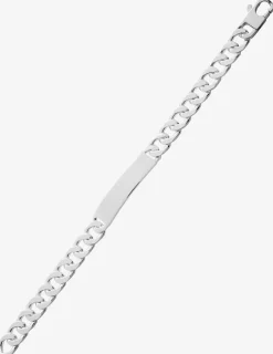 Bracelet gourmette identité en argent 925 ‰ poli SO OR