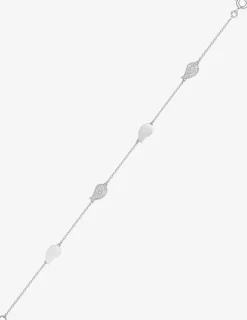 Bracelet gouttes argent 925‰ rhodié et oxydes de zirconium SO OR