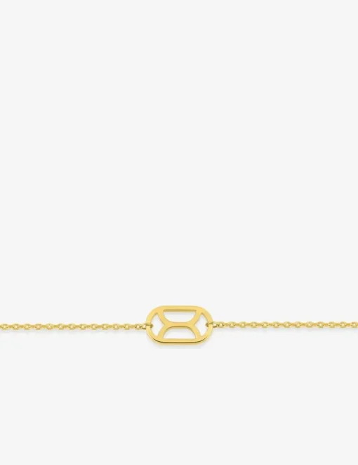 Bracelet graphique Plaqué or SO OR