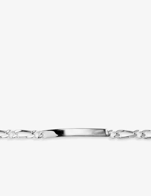Bracelet identité maille cheval alternée 1+1 en argent 925 ‰ poli SO OR