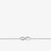 Bracelet infini argent 925‰ rhodié et oxydes de zirconium SO OR