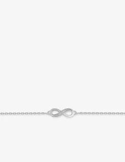 Bracelet infini argent 925‰ rhodié et oxydes de zirconium SO OR