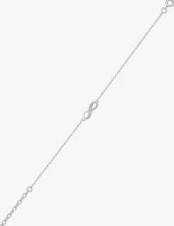 Bracelet infini argent 925‰ rhodié et oxydes de zirconium SO OR