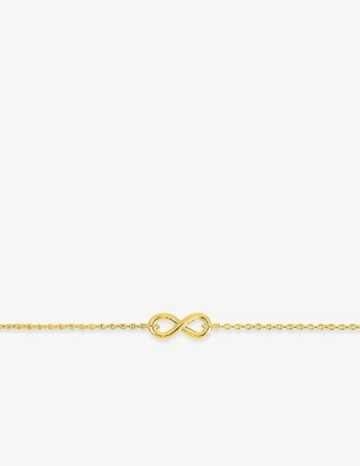 Bracelet infini bombé plaqué or SO OR