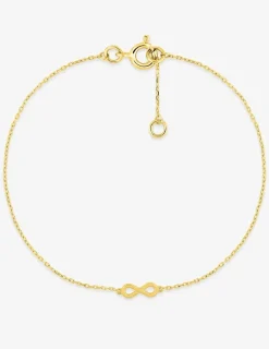 Bracelet infini en or jaune 375 ‰ SO OR