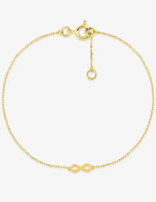 Bracelet infini en or jaune 375 ‰ SO OR