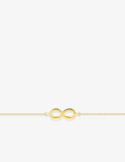 Bracelet infini or jaune 375 ‰ SO OR