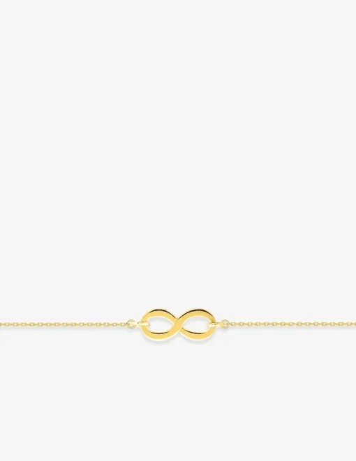 Bracelet infini or jaune 375 ‰ SO OR