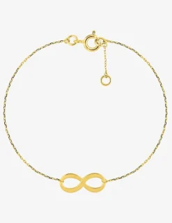 Bracelet infini or jaune 375 ‰ SO OR