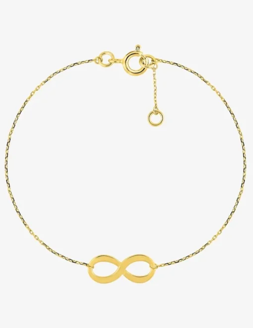 Bracelet infini or jaune 375 ‰ SO OR