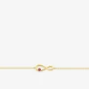 Bracelet infini or jaune 750 ‰ et rubis SO OR
