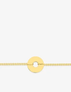 Bracelet jeton ajouré personnalisable 17 mm plaqué or SO OR