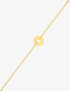 Bracelet jeton ajouré personnalisable 17 mm plaqué or SO OR