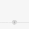 Bracelet jeton motifs géométriques argent 925‰ rhodié SO OR