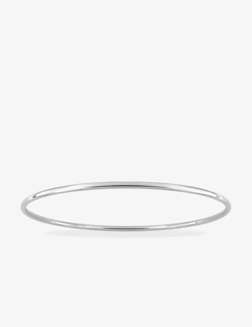 Bracelet jonc en acier gris, fil rond 2 mm SO OR