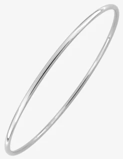 Bracelet jonc en acier gris, fil rond 2 mm SO OR