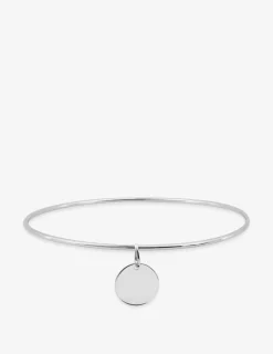 Bracelet jonc en argent 925‰ rhodié fil 1,5 mm SO OR