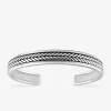 Bracelet jonc en argent 925 ‰ rhodié SO OR