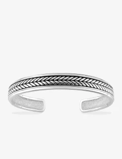 Bracelet jonc en argent 925 ‰ rhodié SO OR