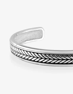 Bracelet jonc en argent 925 ‰ rhodié SO OR