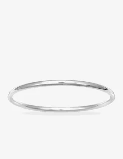 Bracelet jonc fil rond 4 mm argent 925‰ rhodié SO OR