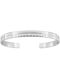 Bracelet jonc homme en 925 ‰ rhodié SO OR