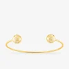 Bracelet jonc Mélodie Or jaune 375‰ et laque ivoire SO OR