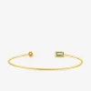 Bracelet jonc or jaune 750 ‰ péridot citrine SO OR