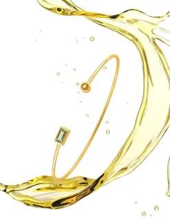Bracelet jonc or jaune 750 ‰ péridot citrine SO OR