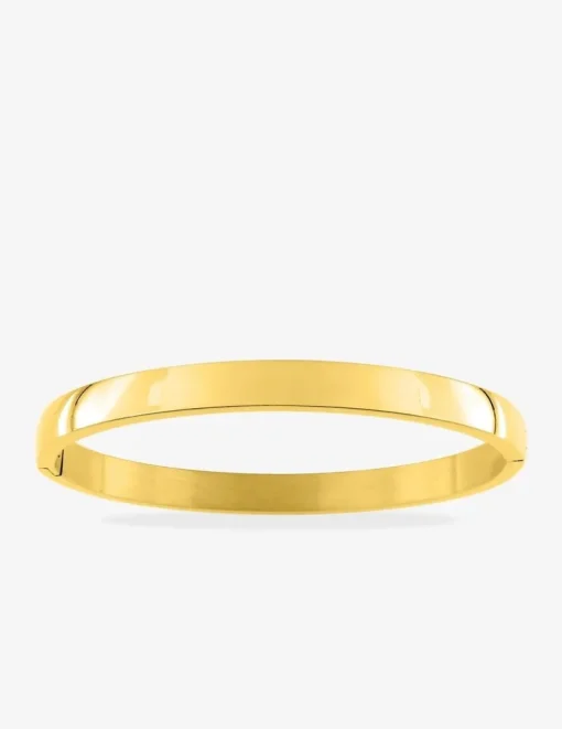 Bracelet jonc ouvrant 6 mm acier doré SO OR