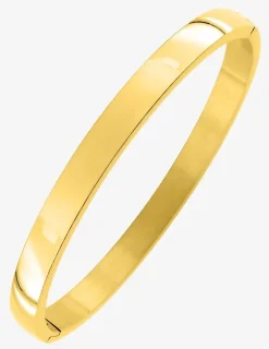 Bracelet jonc ouvrant 6 mm acier doré SO OR