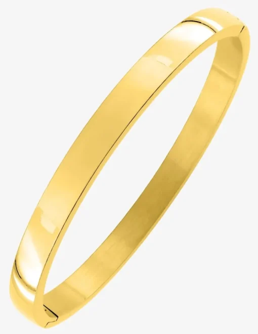 Bracelet jonc ouvrant 6 mm acier doré SO OR
