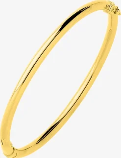 Bracelet jonc ouvrant fil rond 4 mm or jaune 375‰ SO OR