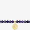 Bracelet élastique arbre de vie acier doré et sodalites SO OR