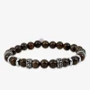 Bracelet élastique bronzite et breloques acier SO OR