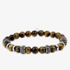Bracelet élastique œil-de-tigre acier SO OR