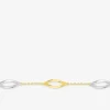 Bracelet losanges plaqué or et losanges rhodium SO OR