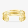 Bracelet manchette fils acier doré SO OR