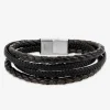 Bracelet matière synthétique tressée et acier SO OR