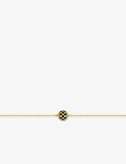Bracelet Mélodie Or jaune 375‰ et laque noir de Jais SO OR