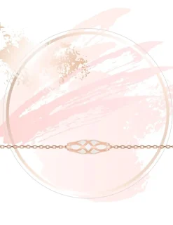 Bracelet Mélodie Or rose 375‰ et laque ivoire SO OR