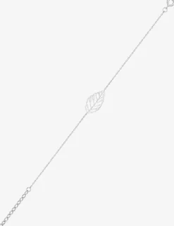 Bracelet motif feuille en argent 925 ‰ rhodié SO OR