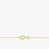 Bracelet motif infini en or jaune 375 ‰ et oxyde de Zirconium SO OR