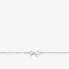 Bracelet motif nœud en argent 925 ‰ rhodié SO OR