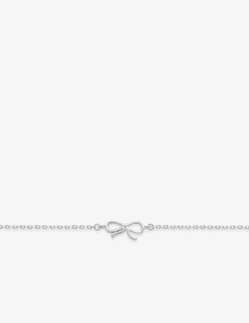 Bracelet motif nœud en argent 925 ‰ rhodié SO OR